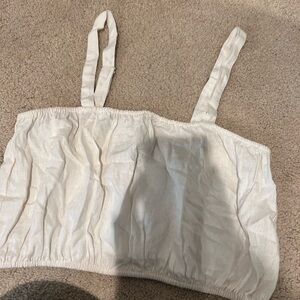 Forever 21 Cream Crop Top